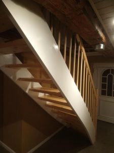 Neubau Holztreppe